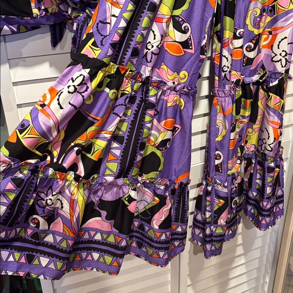 Colorful Bohemian Top and Pant Set - Picture 2 of 2